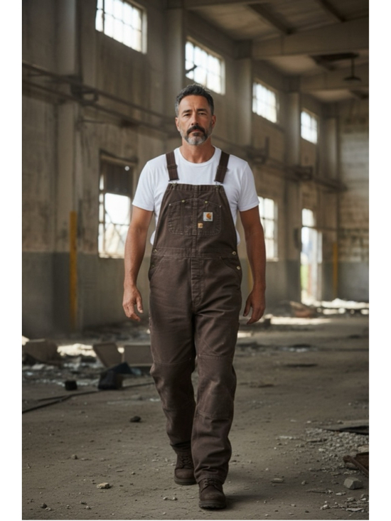 Carhartt Other - Men's Carhartt Overalls Waist 34 Brown Black Insulated